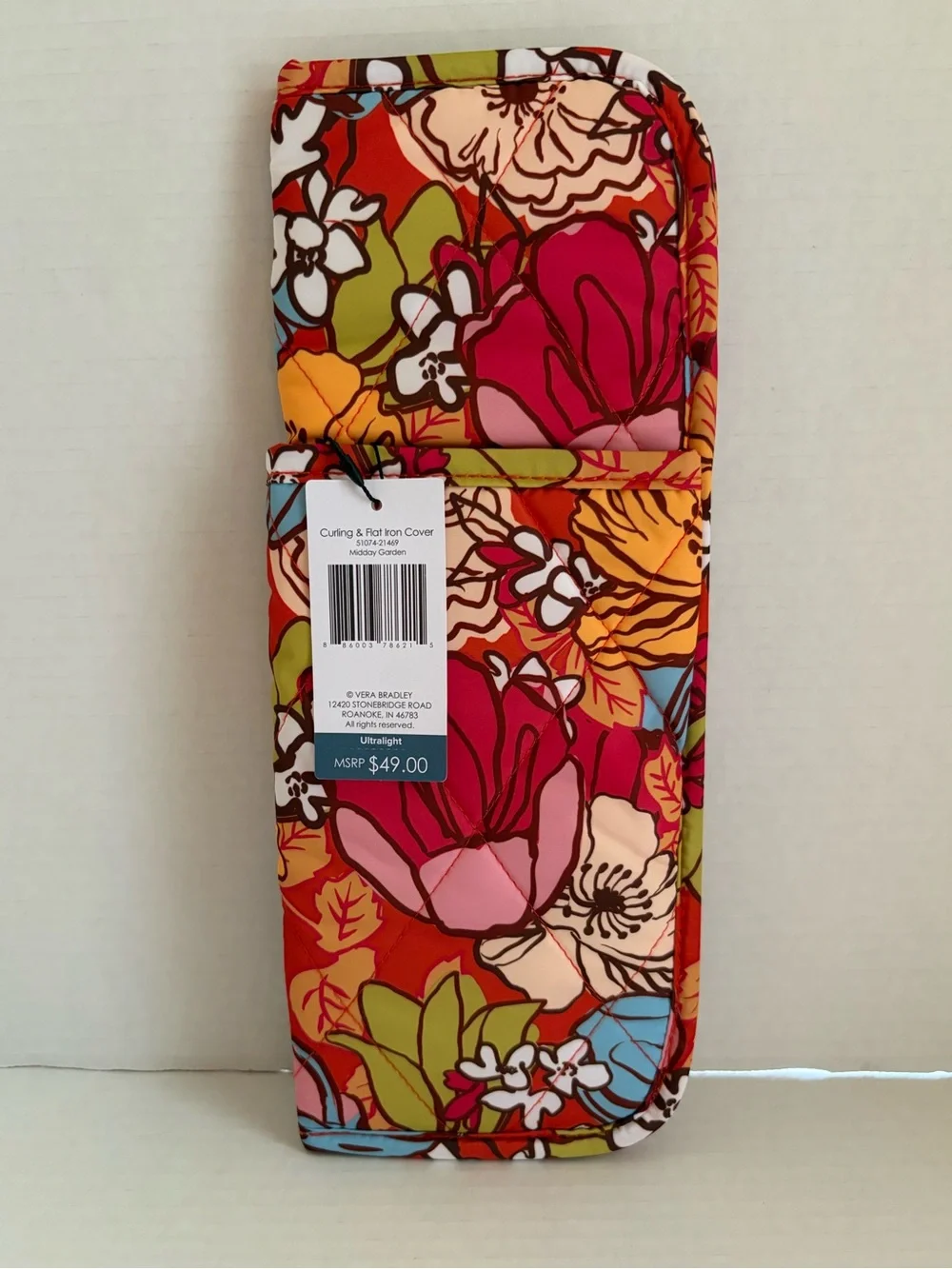 Vera Bradley Floral Curling & Flat Iron Cover - Midday Garden
